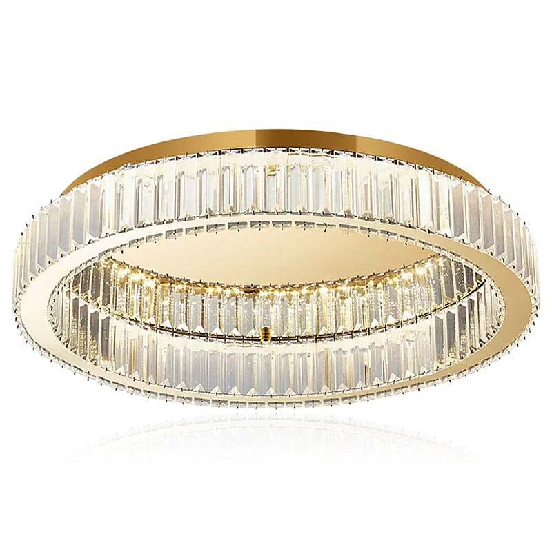 Crystal Ring Flush Mount | Gold or Chrome | CLFG890