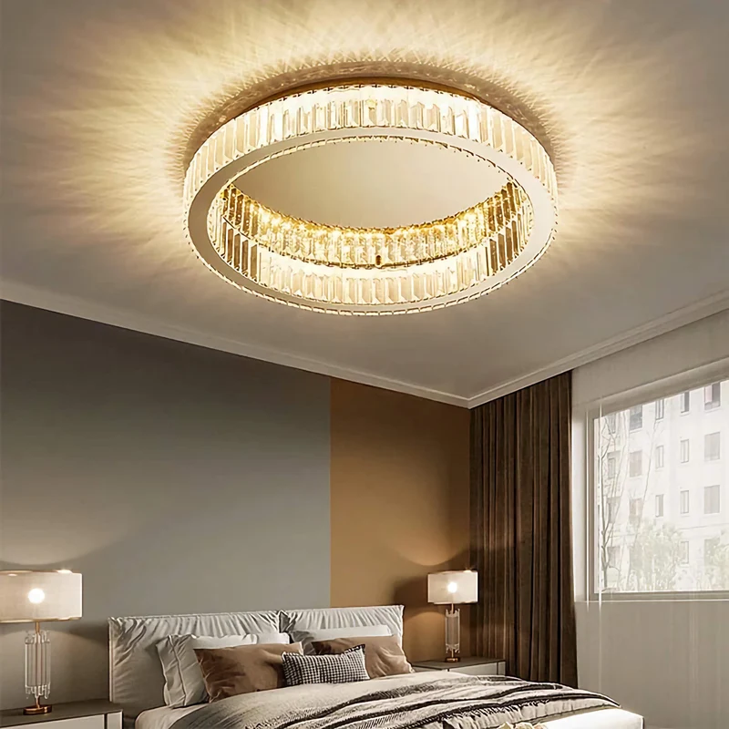 Crystal Ring Flush Mount | Gold or Chrome | CLFG890