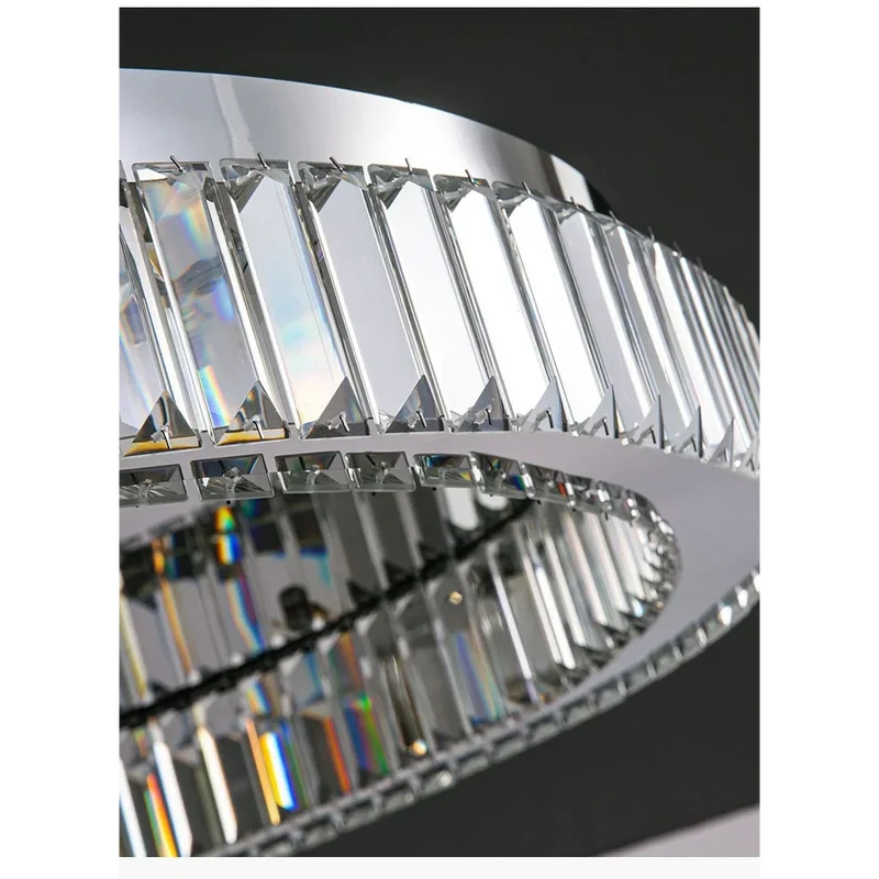 Crystal Ring Flush Mount | Gold or Chrome | CLFG890