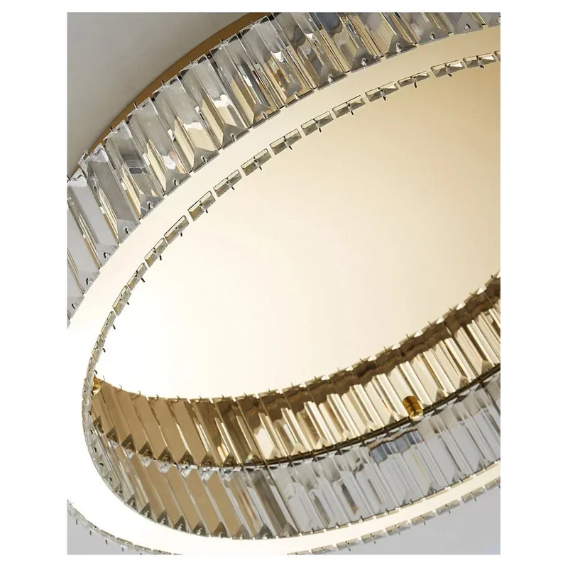 Crystal Ring Flush Mount | Gold or Chrome | CLFG890