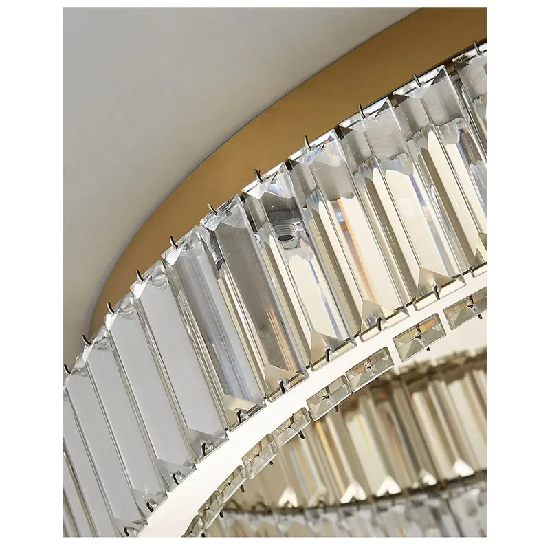 Crystal Ring Flush Mount | Gold or Chrome | CLFG890