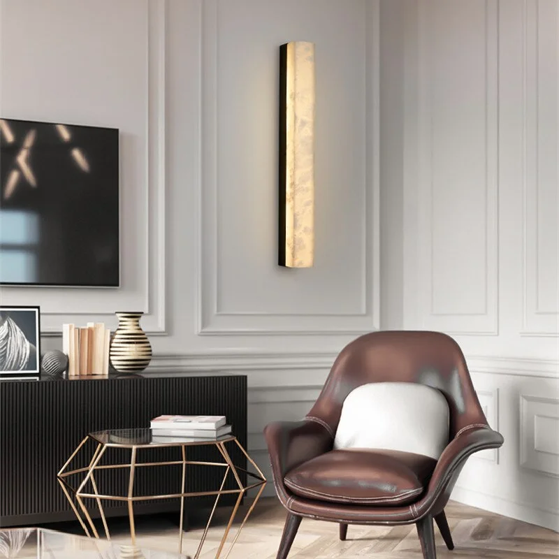 Marble Wall Sconce | Copper Accent Bar | CL3477520