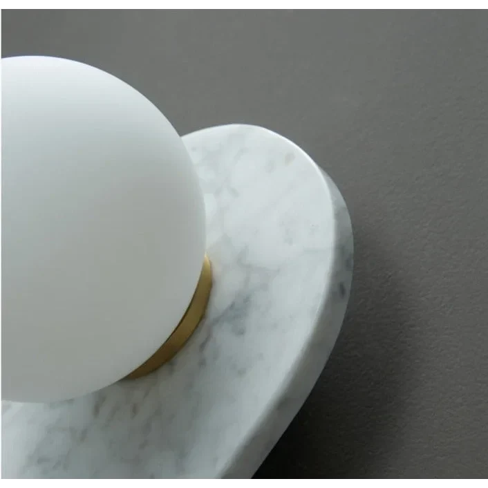 Marble Wall Sconce | Green & White Stone | CLND047