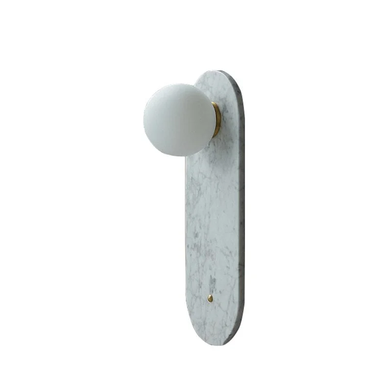 Marble Wall Sconce | Green & White Stone | CLND047