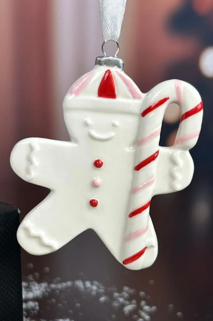 Deko Baumhänger Lebkuchen Fred 7,5cm dekoriert