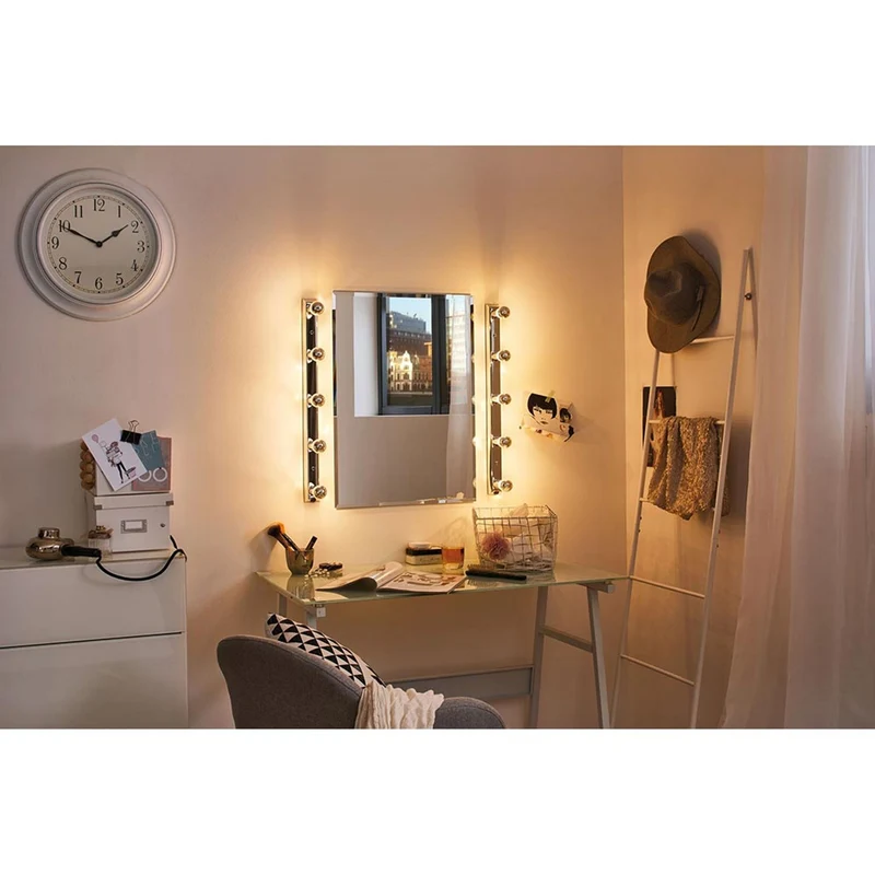 E14 4,8W LED Tropfen 4er-Set 2700K Kopfspiegel Silber