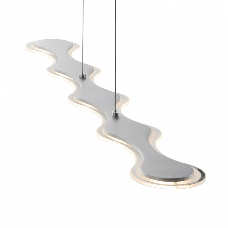 LED Pendelleuchte im Wolke-Design – Moderne Balkenleuchte warmweiß 15W