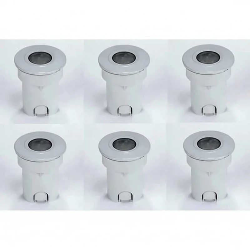 LED Bodeneinbaustrahler Garten & Einfahrt – IP66, befahrbar, blau, 6er Set