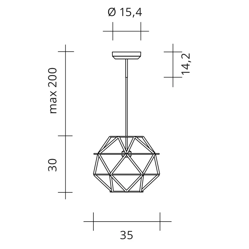 Pendelleuchte Euclide