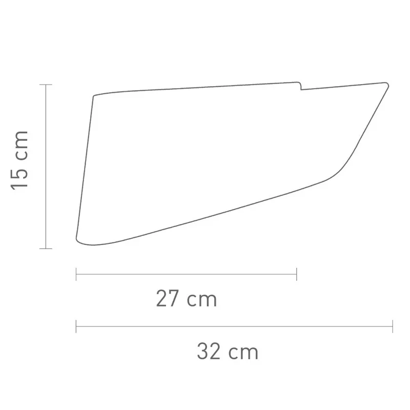 Design Wandleuchte Harmony Chrom mattiert – E14, ovale Effektleuchte