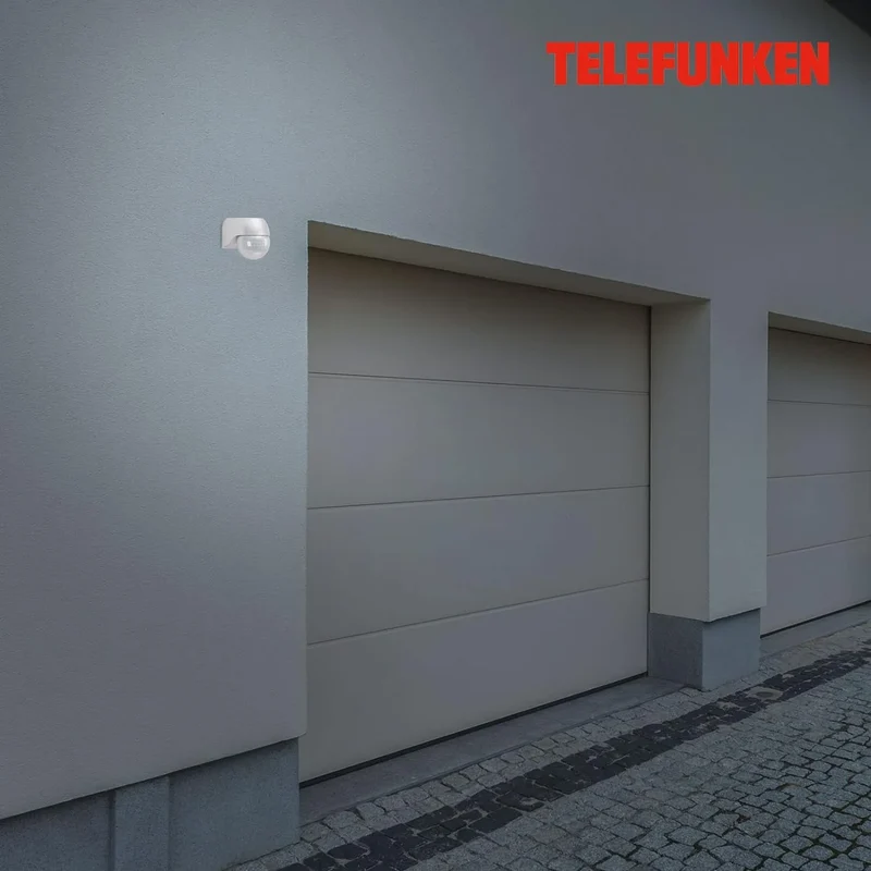 Bewegungsmelder für außen silber Reichweite 12m 180° IP44