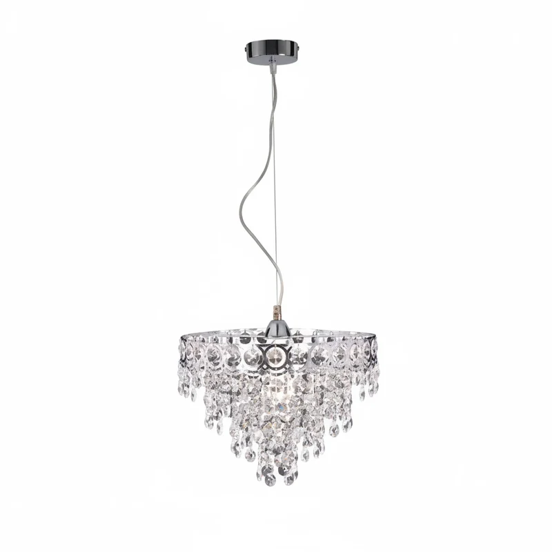 Hängeleuchte mit Kristallbehang