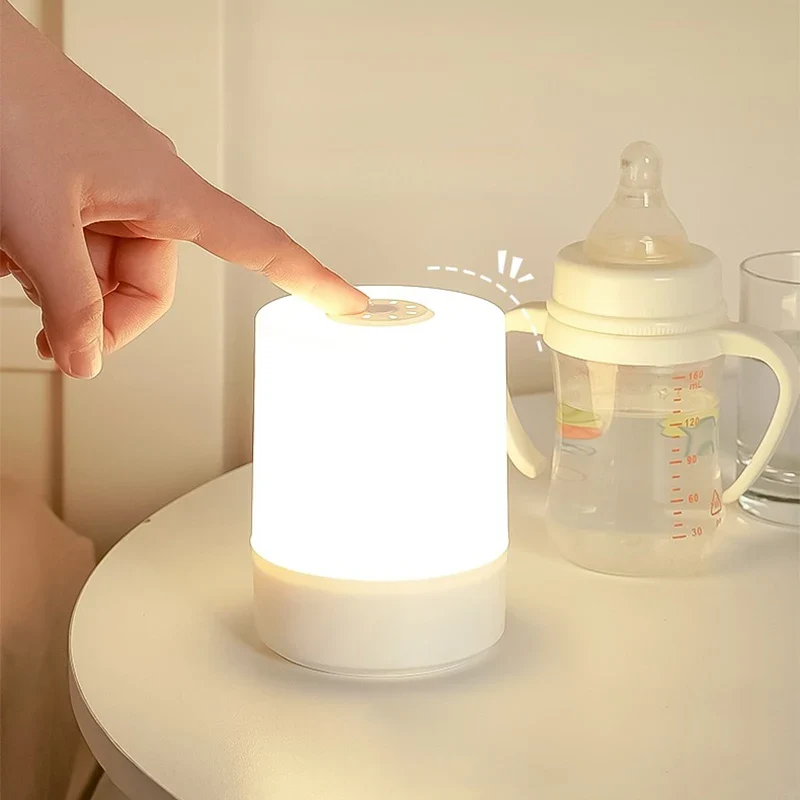 LED Touch Tischlampe mit Qi-Wireless-Charging für Schlafzimmer und Homeoffice