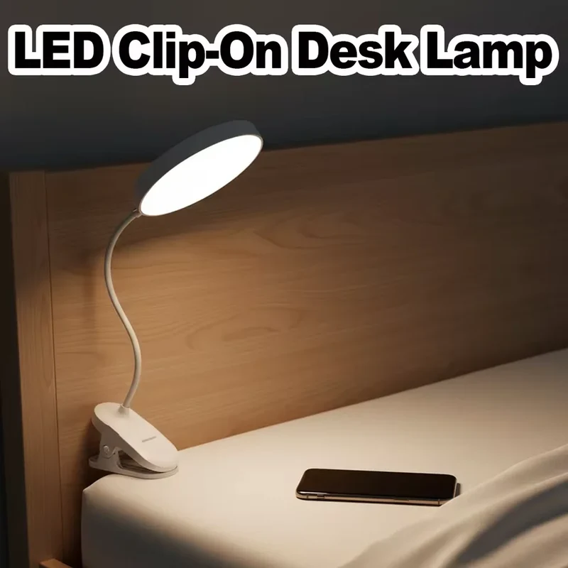 Faltbare LED Schreibtischlampe mit USB-Ladeanschluss für Büro und Studium