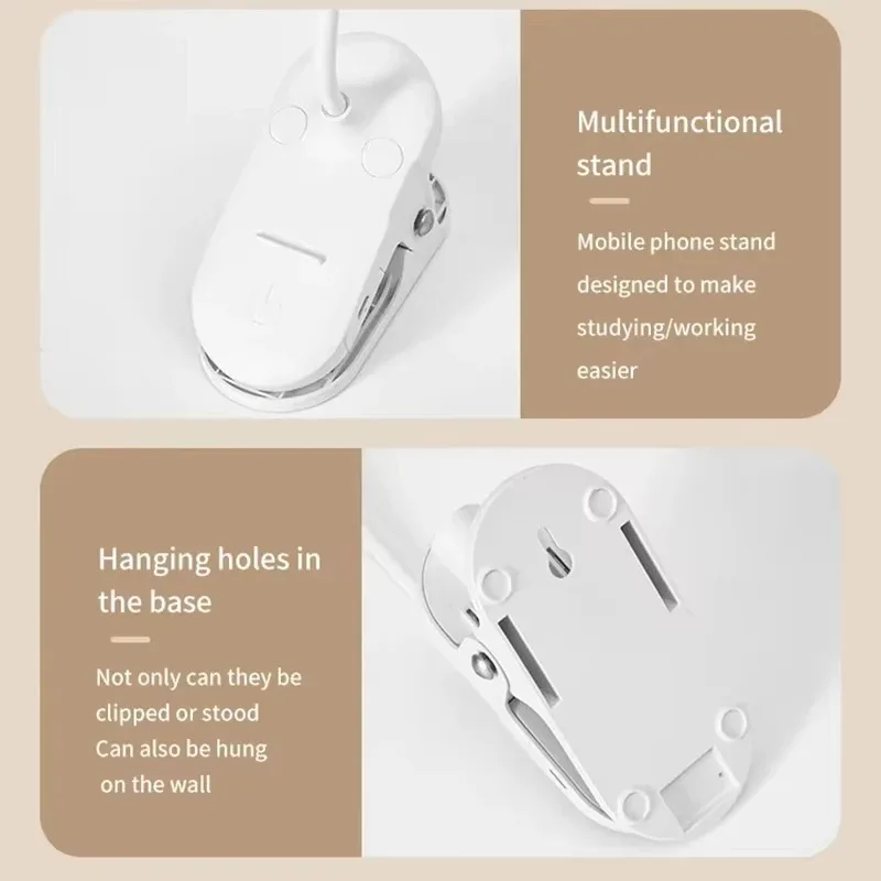 Faltbare LED Schreibtischlampe mit USB-Ladeanschluss für Büro und Studium