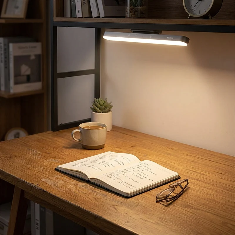 Magnetische Akku-Schreibtischlampe mit Touch-Dimmer für Homeoffice und Büro