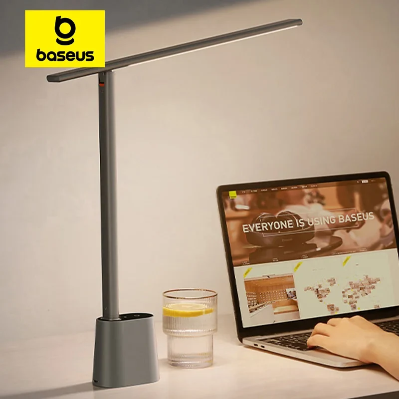 Augenschonende LED Schreibtischlampe dimmbar aus Aluminium für Büro und Lernen