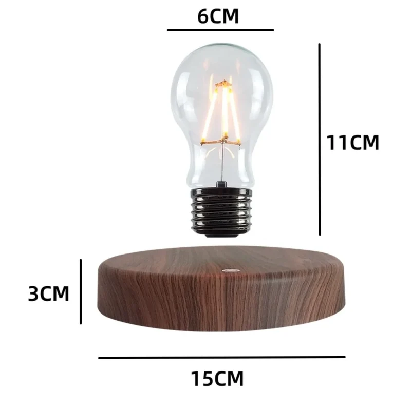 Schwebende LED Glühbirne mit Magnetlevitation für Büro und Wohnzimmer