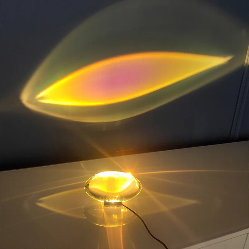 Kristall Tischlampe mit Chromfuß im italienischen Designstil für Wohnzimmer und Schlafzimmer