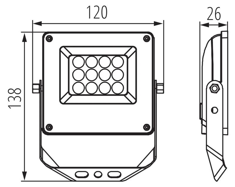 LED Fluter Außenstrahler mit Farbtemperatur (3000K/4000K/6500K) & optionalem Bewegungsmelder – IP65/IP44 Wasserdicht – LED Scheinwerfer 10-100W für Garten, Hof & Garage