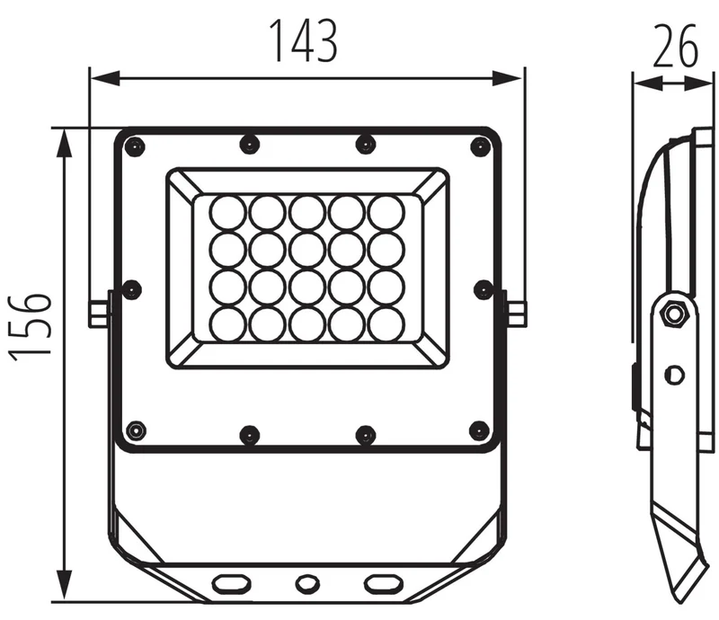 LED Fluter Außenstrahler mit Farbtemperatur (3000K/4000K/6500K) & optionalem Bewegungsmelder – IP65/IP44 Wasserdicht – LED Scheinwerfer 10-100W für Garten, Hof & Garage