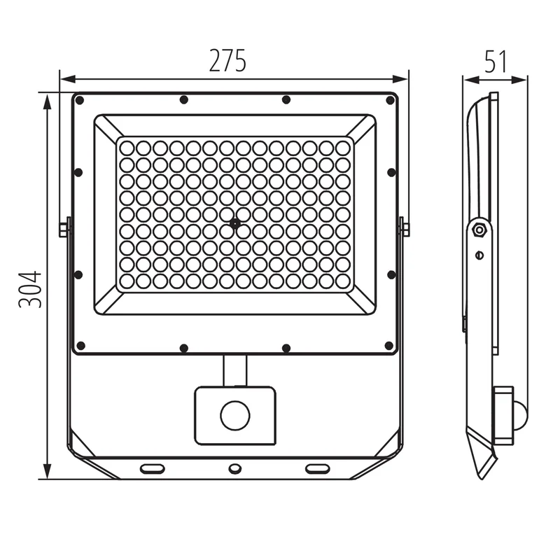 LED Fluter Außenstrahler mit Farbtemperatur (3000K/4000K/6500K) & optionalem Bewegungsmelder – IP65/IP44 Wasserdicht – LED Scheinwerfer 10-100W für Garten, Hof & Garage