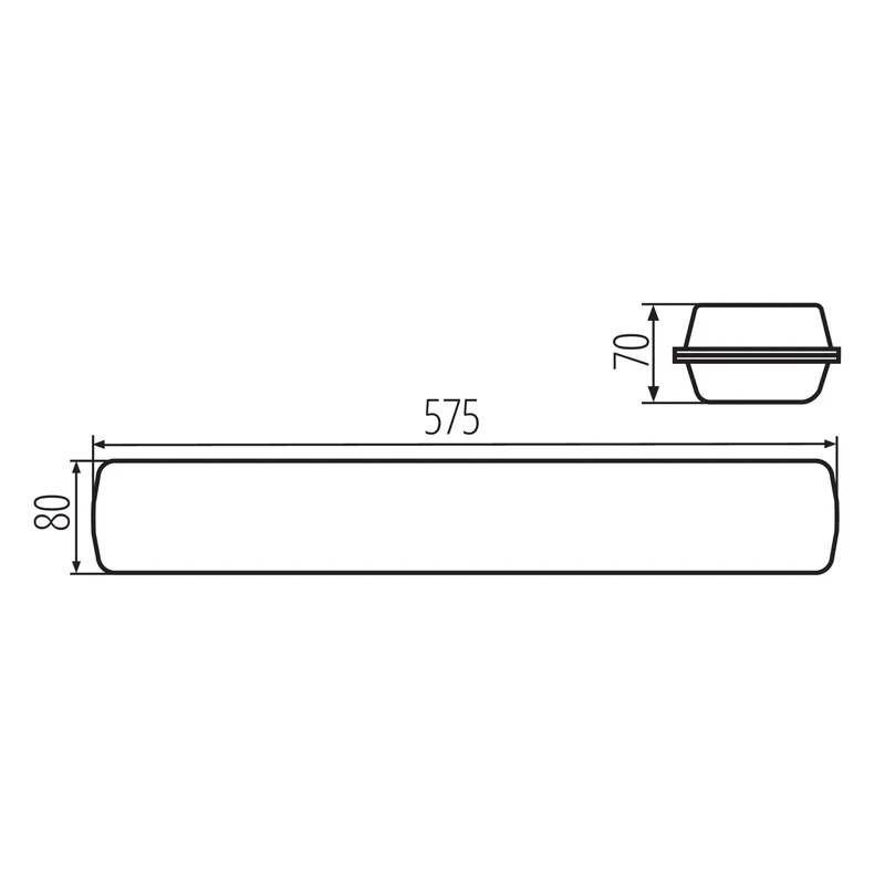 Robuste und effiziente LED-Feuchtraum-Wannenleuchte 19-48W Neutralweiß