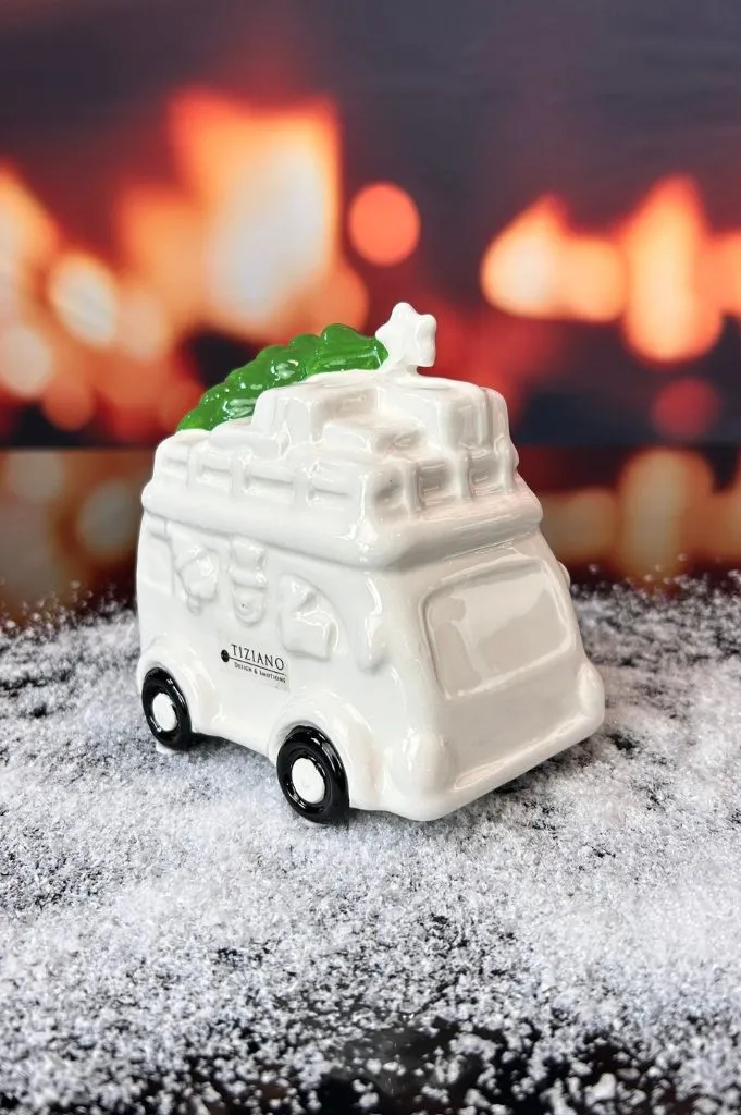 D10 Deko Santa Bus Teolo 10cm creme-weiß