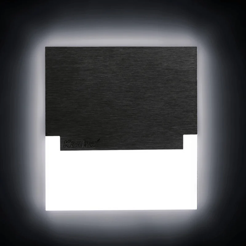 LED Treppenbeleuchtung eckig 230 Volt Treppen-Licht Stufen-Leuchte Wandlampe