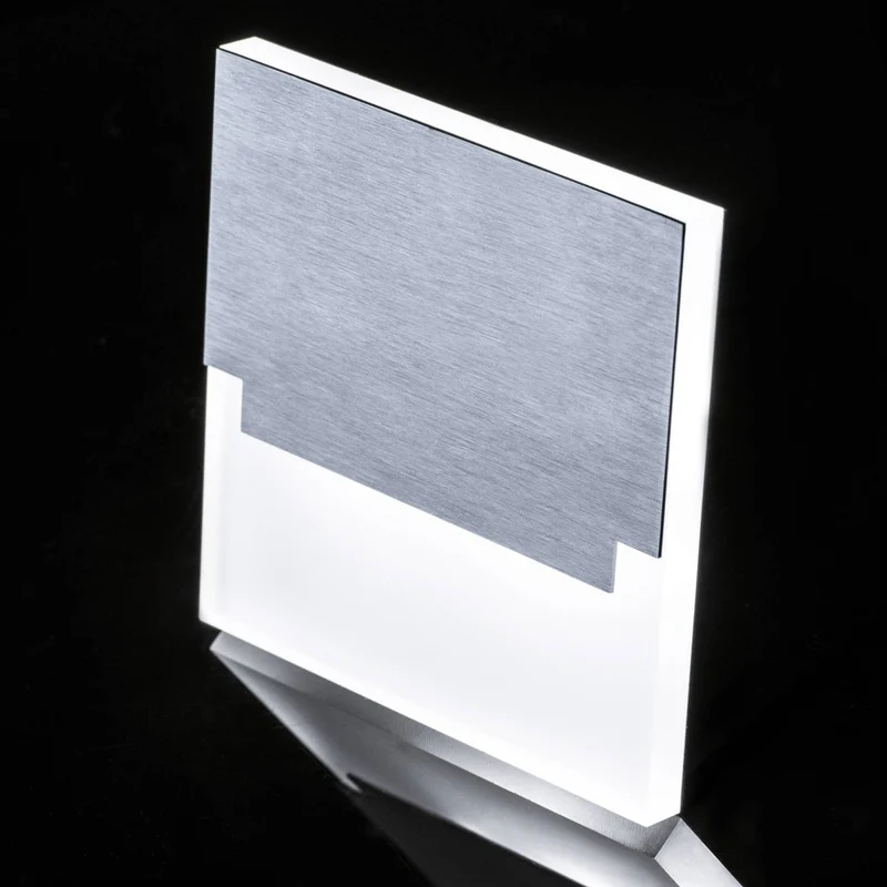 LED Treppenbeleuchtung eckig 230 Volt Treppen-Licht Stufen-Leuchte Wandlampe