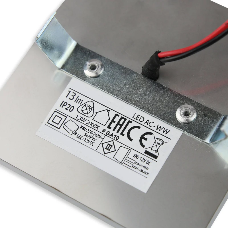 LED Treppenbeleuchtung eckig 230 Volt Treppen-Licht Stufen-Leuchte Wandlampe