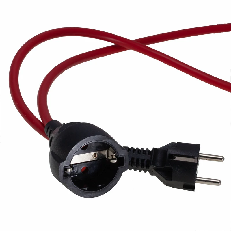 Verlängerungskabel Schuko Euro schwarz rot weiß 3m 5m 10m 20m H05VV-F 3G1,17