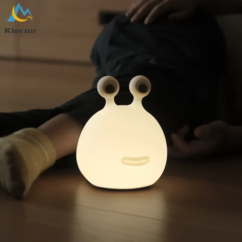 Weiches Silikon Schnecke Nachtlicht LED für Kinderzimmer und Babyzimmer