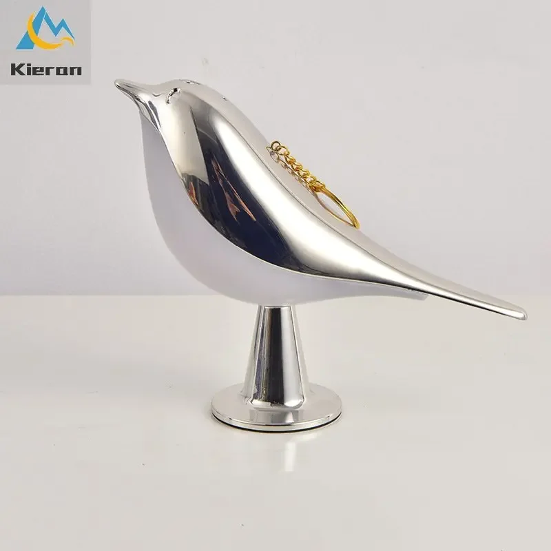 Nordische Vogel LED Tischlampe dimmbar für Nachttisch und Arbeitszimmer