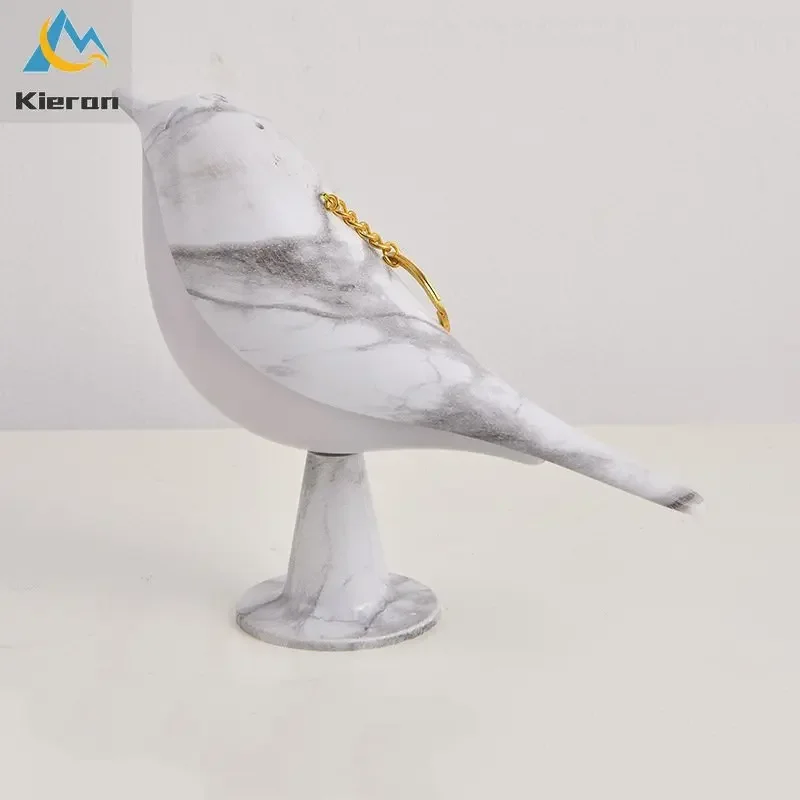 Nordische Vogel LED Tischlampe dimmbar für Nachttisch und Arbeitszimmer