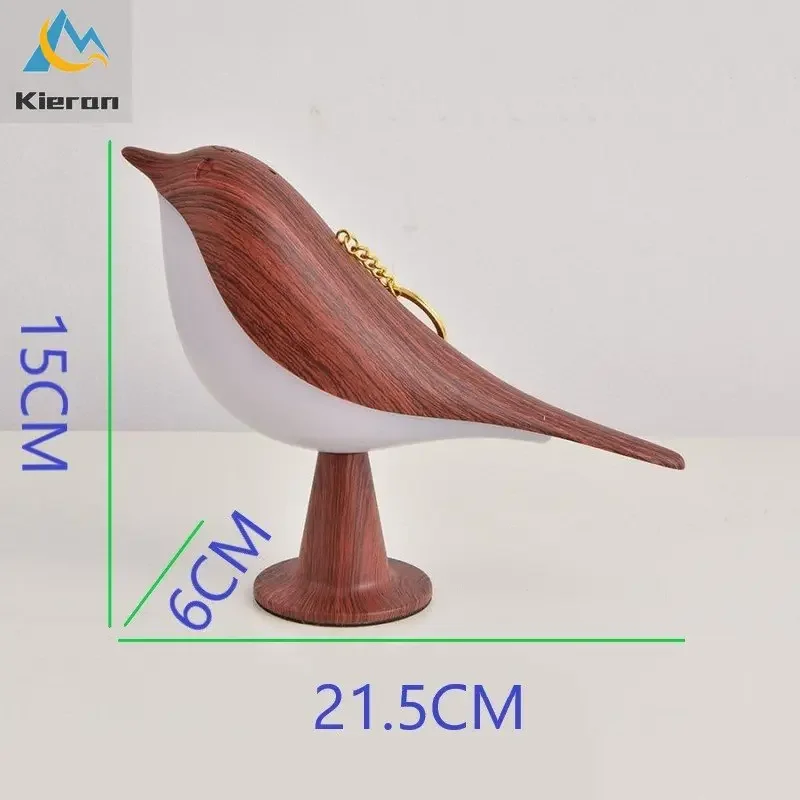Nordische Vogel LED Tischlampe dimmbar für Nachttisch und Arbeitszimmer