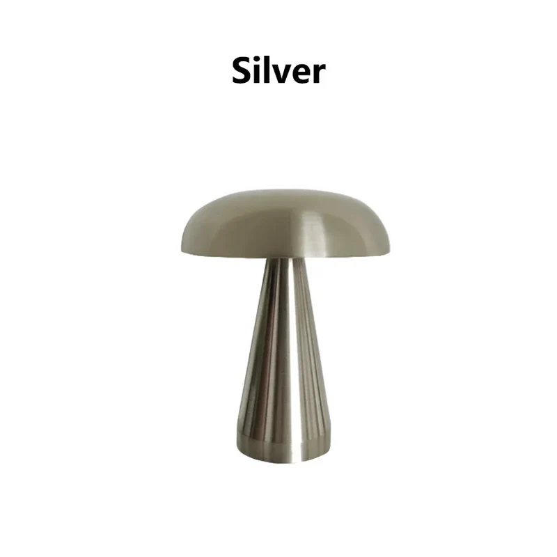 Pilz Retro Tischlampe dimmbar aus Eisen mit Touch-Steuerung für Café und Schreibtisch