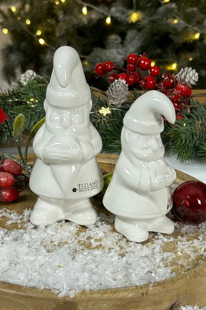 Deko Santa Sam mit Herz creme-weiß