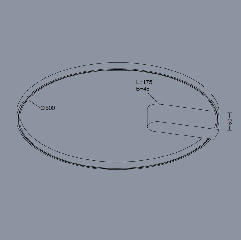 Decken-/Wandleuchte Circular