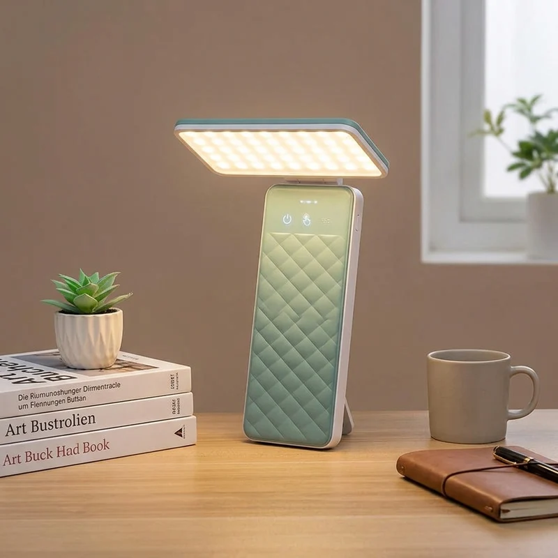 Aufladbare LED Schreibtischlampe mit Augenschutz und Touch für Studium und Büro