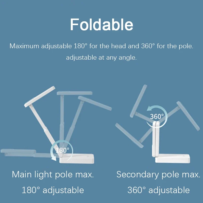 Aufladbare LED Schreibtischlampe mit Augenschutz und Touch für Studium und Büro