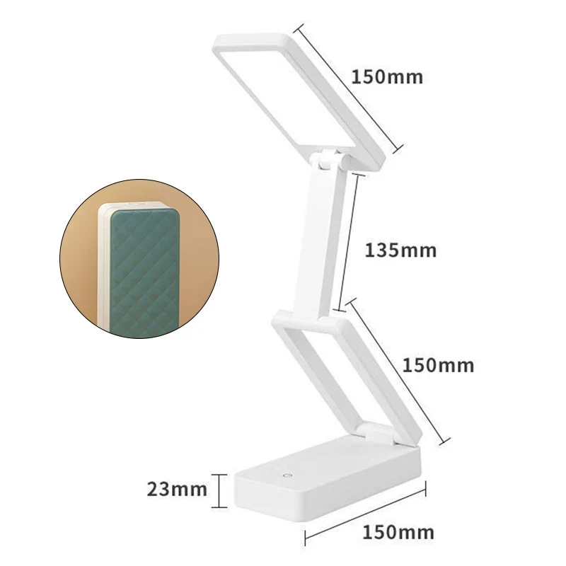 Aufladbare LED Schreibtischlampe mit Augenschutz und Touch für Studium und Büro