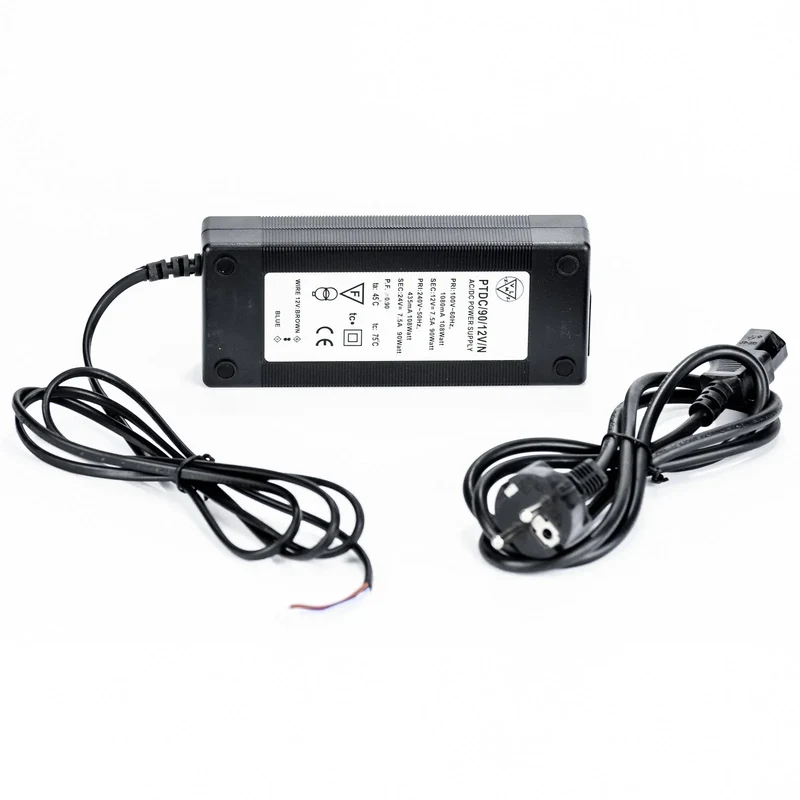 Desktop LED Netzteil 90 W – 12 V DC / 7,5 A mit Schukostecker