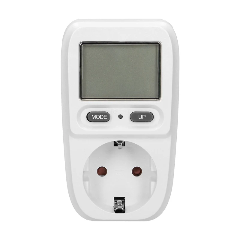 Energiekostenmessgerät mit LCD-Display, Max. 3680W, in Weiß oder Schwarz