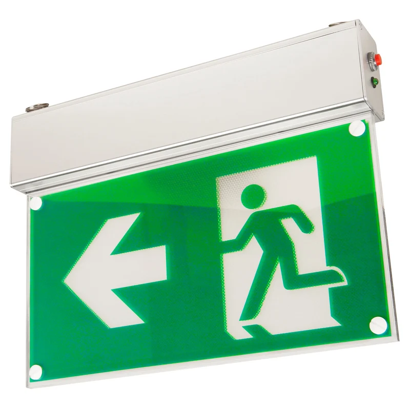 LED-Fluchtwegleuchte, Notbeleuchtung, Netzstrom & Akku, 3 Varianten, EN-konform