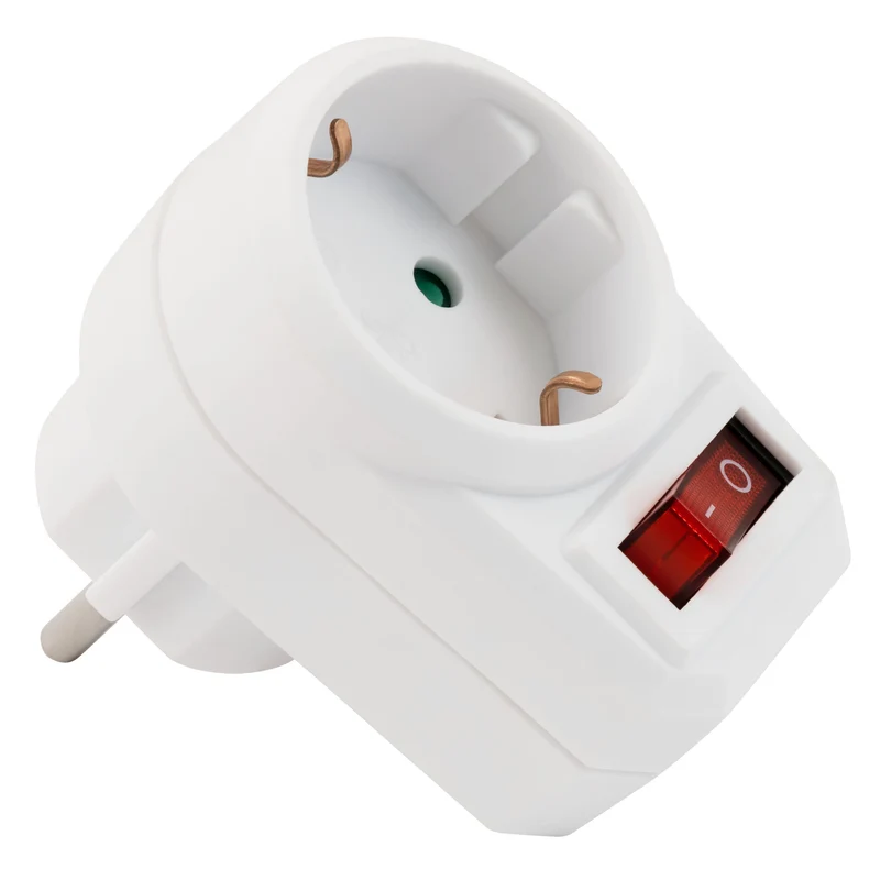 Steckdosenadapter in 3 Varianten