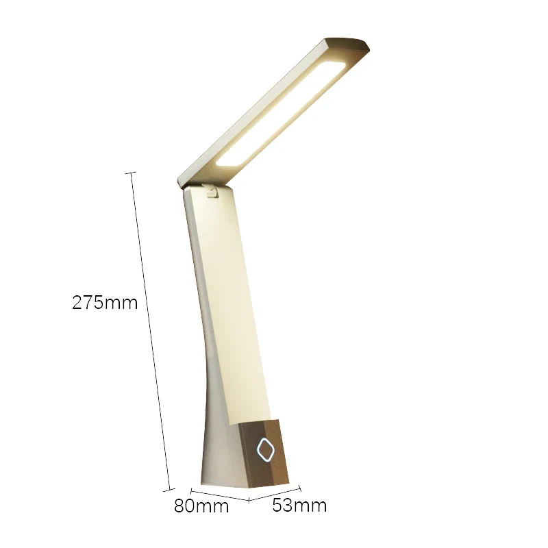 Klappbare LED Schreibtischlampe mit Touch-Schalter und USB für Büro und Bett
