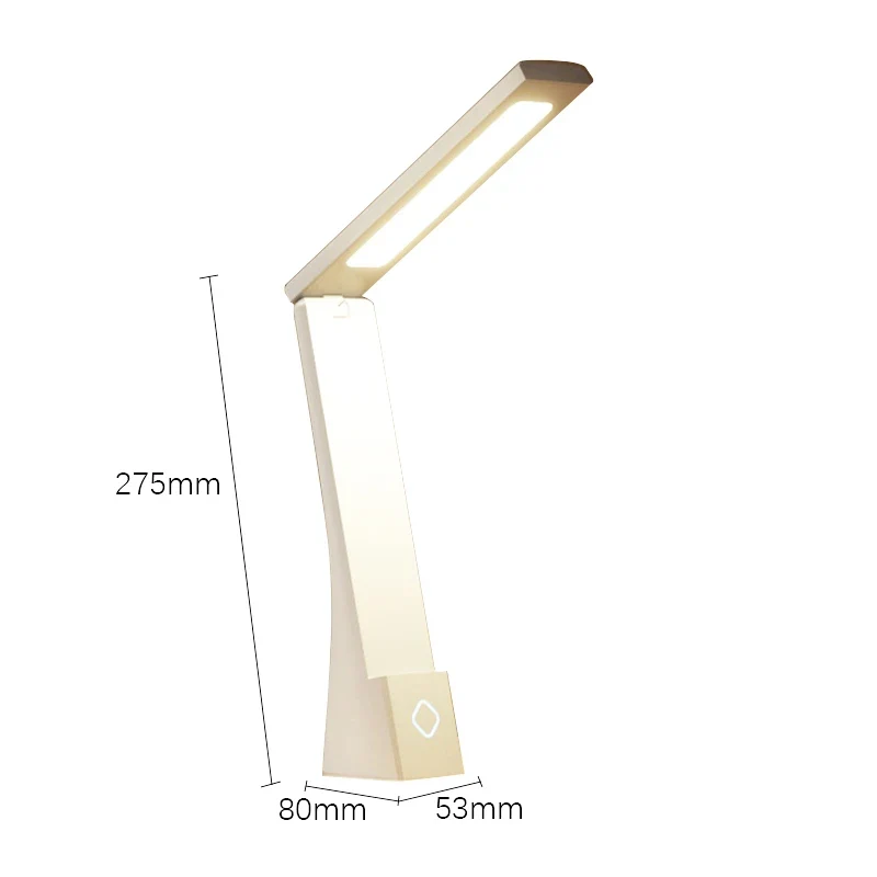 Klappbare LED Schreibtischlampe mit Touch-Schalter und USB für Büro und Bett