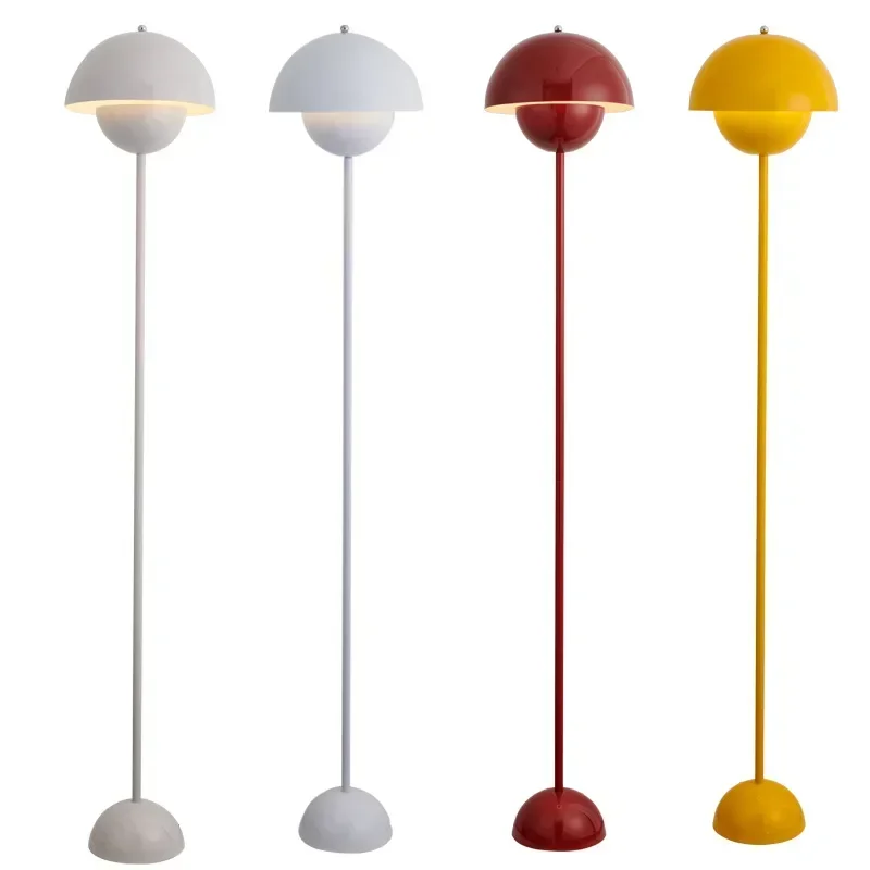 Cremefarbene Keramik Stehlampe für Wohnzimmer und Schlafzimmer