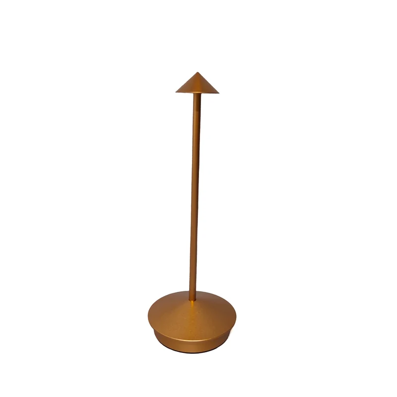Kristallschirm Akku-Tischlampe aus schwarzem Aluminium für Hotel und Restaurant